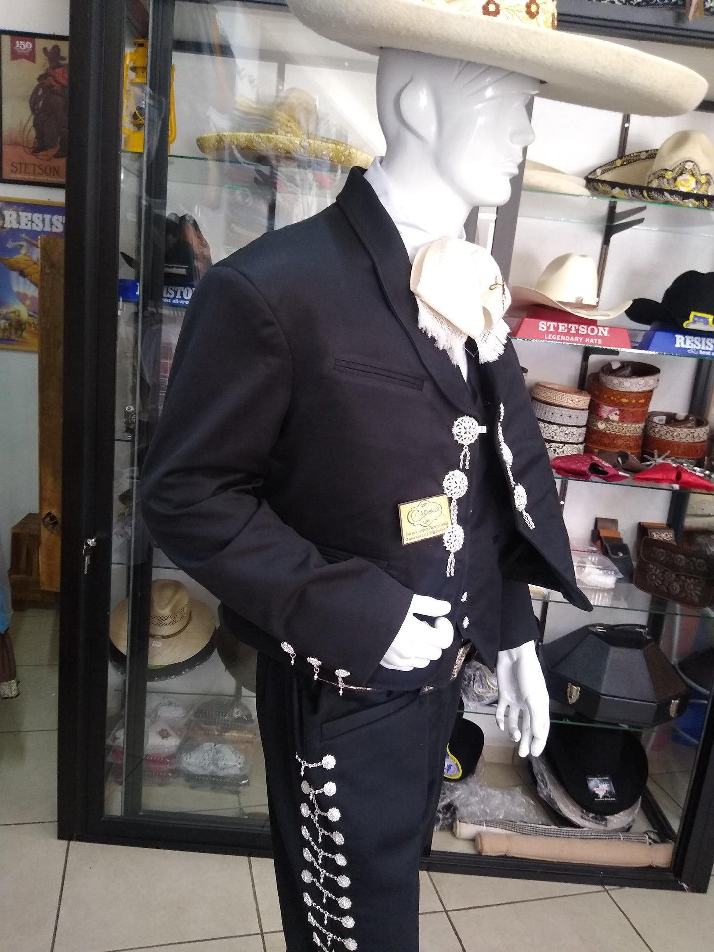 Traje Charro 3 Piezas Botonadura de Gala